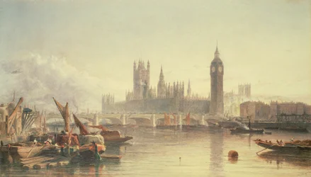 Las Casas del Parlamento y el Puente de Westminster