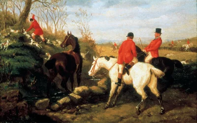 Caza de zorros, finales del siglo XIX