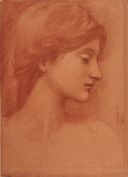 Estudio de una Cabeza Femenina