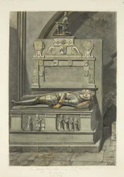 Monumento a Sir Henry Newton y Lady Newton en la Catedral de Bristol