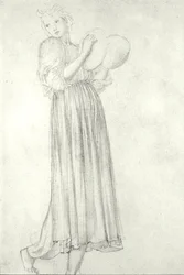 Niña con platillos