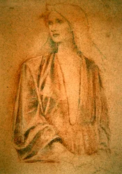Retrato de una niña - Estudio para Arturo en Avalon, c.1890