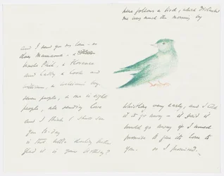 Carta a la nieta del artista Angela Thirkell