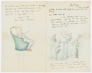 Carta a la nieta del artista Angela Thirkell