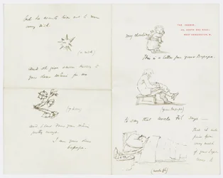 Carta a la nieta del artista Angela Thirkell