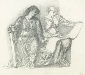 Estudio para "Música", c.1865