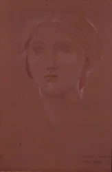Estudio de Margaret Burne-Jones para 