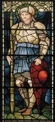 Wilden, All Saints, Morris & Co., Edward Burne-Jones, John Henry Dearle (1859-1932), San Jorge, Coraje, 1902-1914, Louisa, Alfred, Los Baldwin, Primer Ministro, Metodista, Worcestershire, Artes y Craf