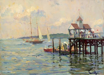 Embarcadero en el lago