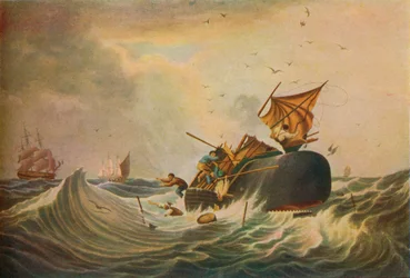 Pesca de ballenas en el Mar del Sur, 1836