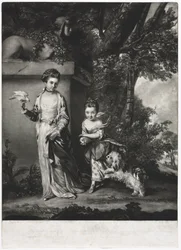 Las damas Amabel y Mary Jemima Yorke, c. 1761