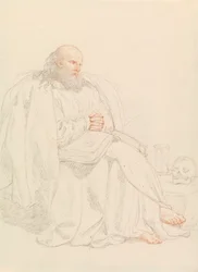 San Jerónimo meditando