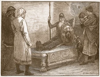 La Muerte de Siward, ilustración de 