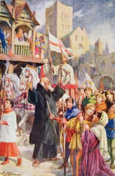 La Cruzada de los Niños de 1212, ilustración de "Hutchinson