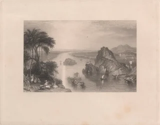 Rocas de Colgong en el Ganges