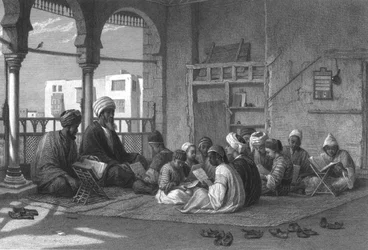 La escuela de Sooltan Hassan, c1869