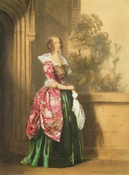 Una Dama en su Traje Usado en el Torneo de Eglington, 1839