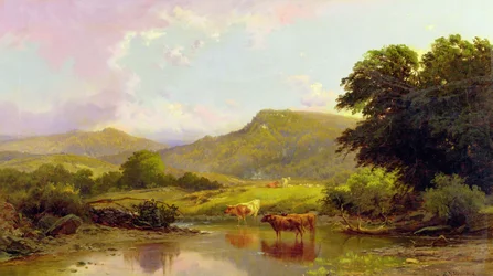 Escena en el río Conwy, Betws-y-Coed, Gales del Norte