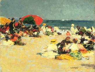 En la playa