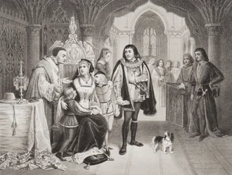 Los hijos de Eduardo IV separados de su madre por Ricardo Duque de Gloucester, 16 de junio de 1483, de 