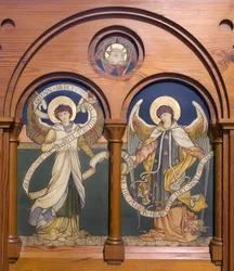 Garstang, St Thomas, Shrigley & Hunt (1873-1982), Edward Holmes Jewitt (1849-1929), Angel Reredos, c.1877