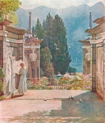 A la luz del sol, c1890