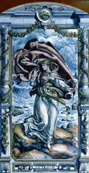 Octubre, de una serie de paneles de azulejos para la Cocina Holandesa, 1867-8