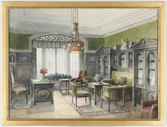Interior de la biblioteca