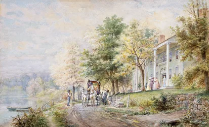 Recibiendo invitados, 1898