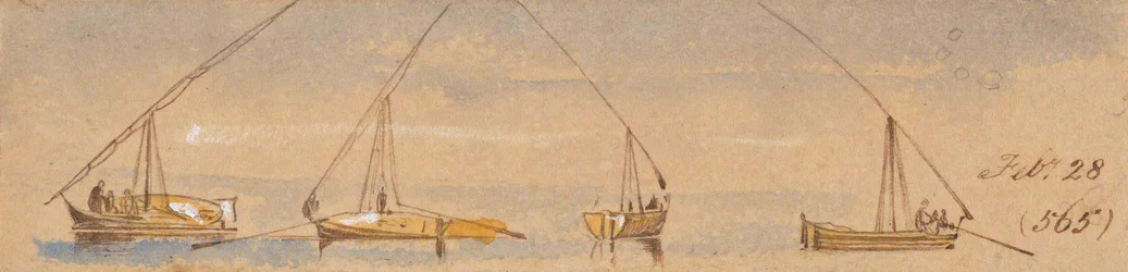 Barcos (dahabeahs); 28 de febrero [de 1867] (565)