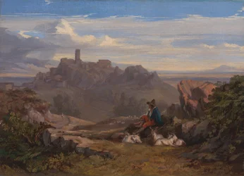 Paisaje con cabrero, ca. 1842