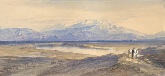 Monte Olimpo desde Larissa, Tesalia, Grecia