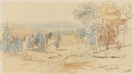 En camino a Achmet Aga desde Castella y Chalcis, Grecia, 23 de junio de 1848