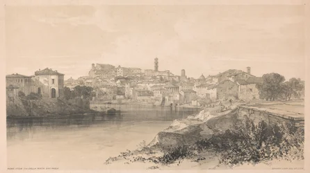 Roma desde la Via della Porta San Paolo, de «Vistas de Roma y sus alrededores», 1841