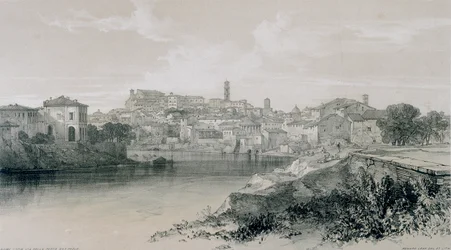 Vistas de Roma y sus Alrededores: Roma desde Vía Porta San Paolo