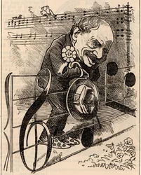 Caricatura de Julius Benedict