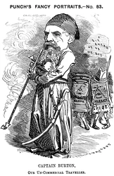 Richard Francis Burton, explorador y orientalista inglés, 1882