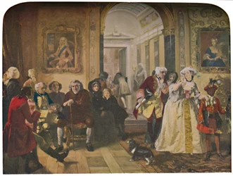 Dr. Johnson en la antesala de Lord Chesterfield, esperando una audiencia