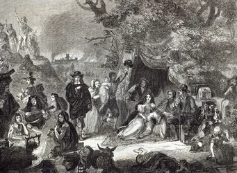 Campos de Highgate durante el Gran Incendio de Londres en 1666