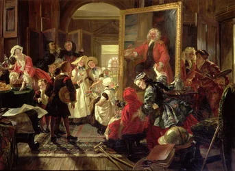 Estudio de Hogarth en 1739