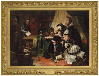 La última despedida de María Antonieta y su hijo, 1856