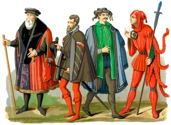 Trajes alemanes, siglos XV-XVI, 1849