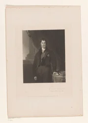 Portret de George Hamilton-Gordon El conde de Aberdeen KJ / secretario de Estado de Relaciones Exteriores (título sobre el objeto)