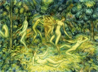 Ninfas bailando, 1918