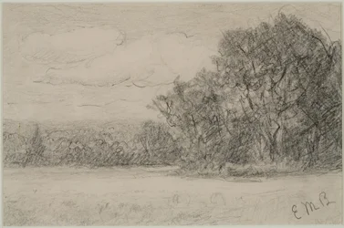 Landscape (#1) c. 1880s (grafito sobre papel)