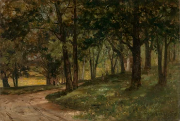 Paisaje sin título con árboles, s.f.