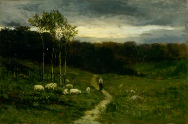 Mujer caminando por el sendero, 1882