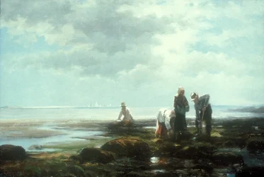 Recolectores de almejas, c. mediados de 1880