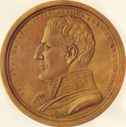 El Gran Capitán de Inglaterra Arthur Duque de Wellington - Medalla de Recuerdo, 1815 1910