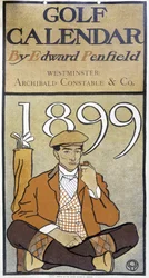 Calendario: "Calendario de Golf" por Edward Penfield